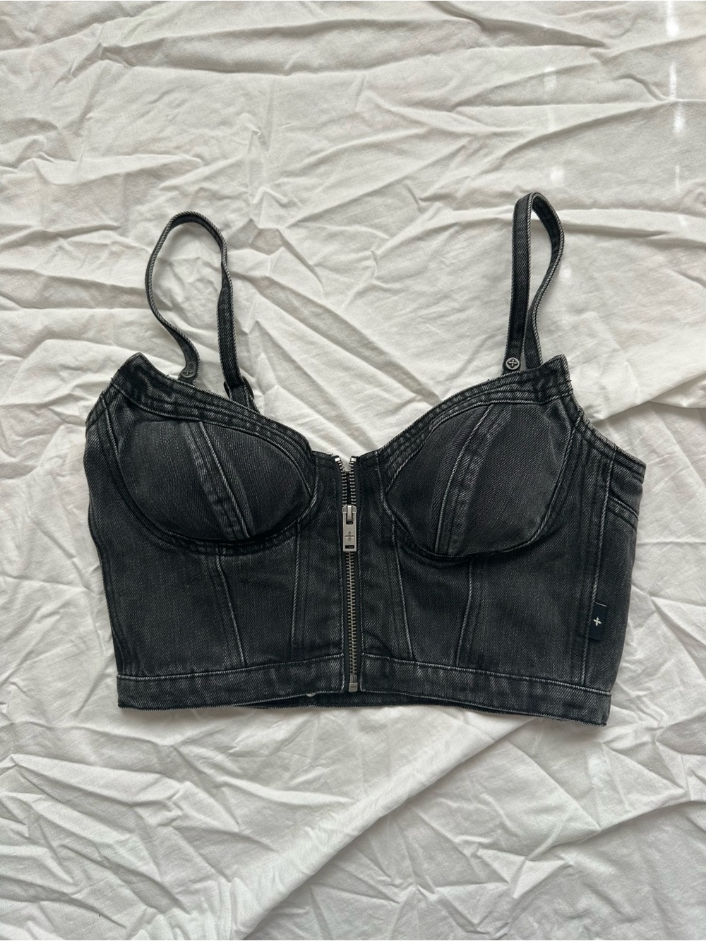 SMFK Wildworld Gray Corset Vest Size XS/S